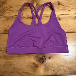 Purple women’s lululemon energy bra size 4